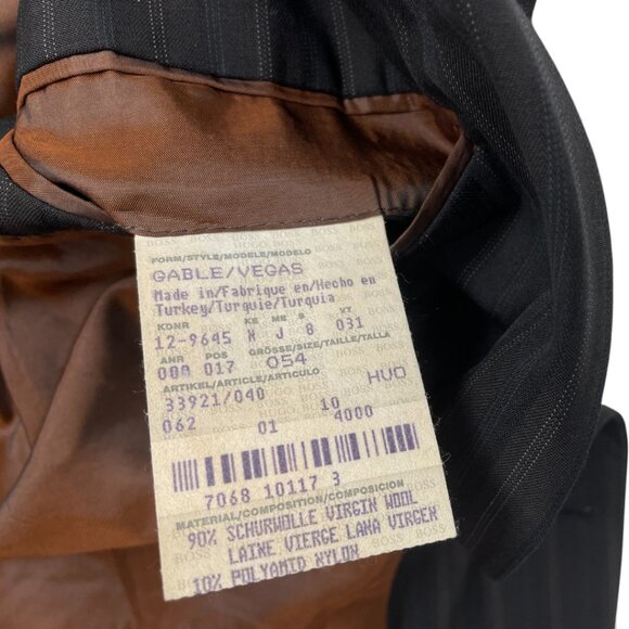 Hugo Boss Gable Vegas Virgin Wool Brown Blazer Sport Coat Jacket Men's 42R - Picture 5 of 11
